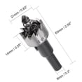 thumbnail image 3 of Uxcell 21mm HSS Hole Saw Drill Bit Opener for Stainless Steel Alloy Metal, 3 of 5