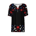 thumbnail image 4 of VerPetridure American Flag Shirts for Women 4th of July T-Shirt USA Flag Patriotic V-Neck Shirt Stars and Stripes Summer Tees, 4 of 5