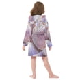 thumbnail image 6 of BZSMCE Bathrobes Belt Hooded Iridescent Shell Collection Creative Pattern, 6 of 8
