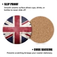 thumbnail image 3 of BaHomeck Drink Coasters Set of 4 with Holder British flag background with grunge texture Water Absorbent Ceramic Coasters Tabletop Protection,Suitable for Various Cup ,Home Decor, 3 of 4