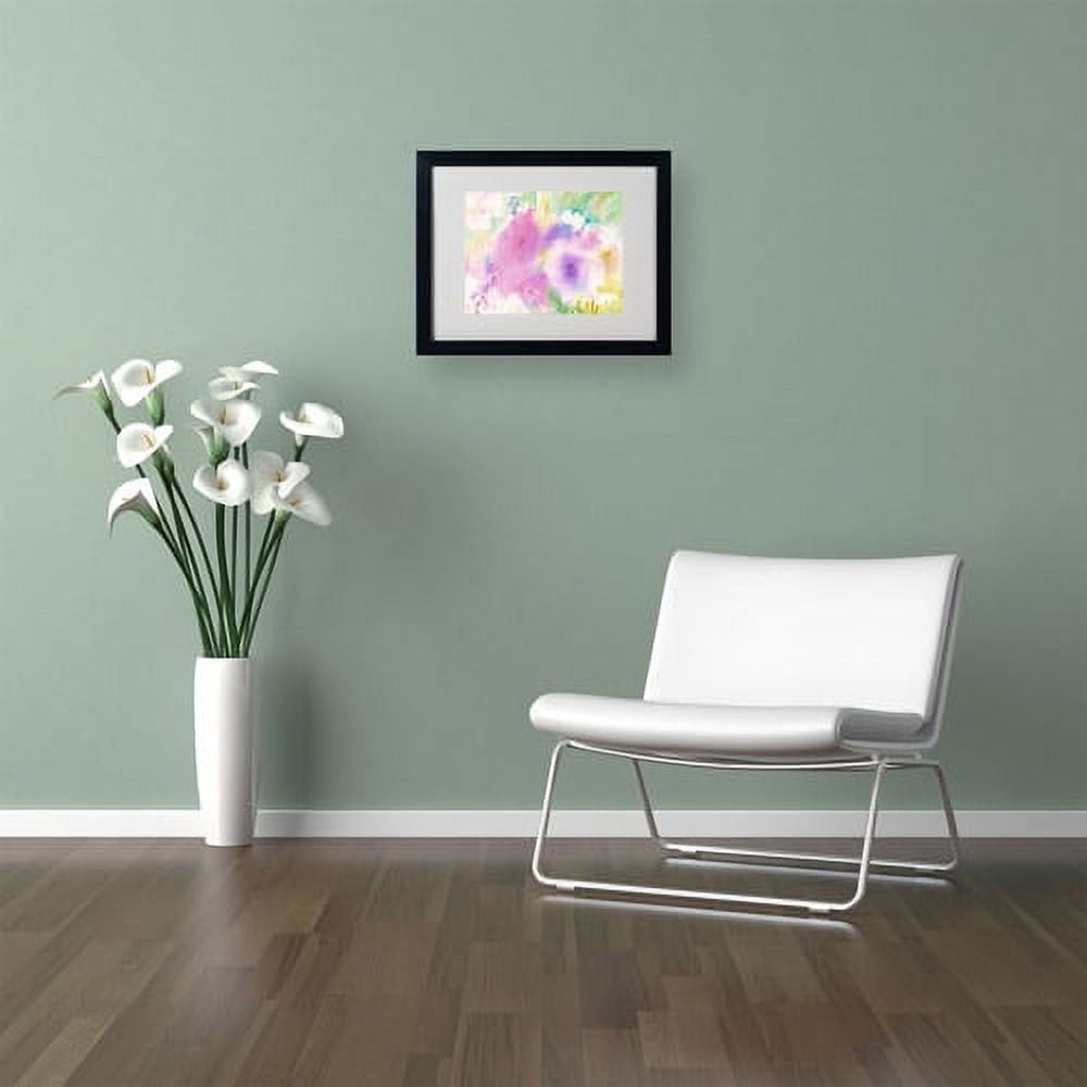 Trademark Fine Art "Purple Magic" Canvas Art by Sheila Golden, Black Frame