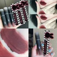 thumbnail image 2 of Retro Red Brown Tone Lipstick Mousse Matte Lip Mud Velvet Lip Glaze Non-Stick Cup Lipgloss Makeup Lip Tint Beauty Cosmetic, 2 of 5