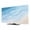 Blue, Aqua, Sand, variant on Indoor Elastic TV Cover, Navy Blue Summer Beach Dust Proof TV Screen Slipcover Protection, Coastal Ocean Nautical Seaside Stretch Waterproof Monitor Fitted 24" TV Covers for Inside