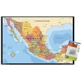 thumbnail image 1 of Map - Mexico Wall Poster, 22.375" x 34" Framed, 1 of 4