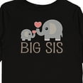 thumbnail image 4 of Inktastic Big Sis Elephant Girls Long Sleeve Toddler T-Shirt, 4 of 5