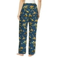 thumbnail image 3 of Naloa Modern Excavator Print Women’s Ultra-Soft Comfy Pajama Lounge Pants with Pockets & Drawstring, 3 of 8