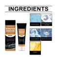 thumbnail image 4 of JilgTeok 4 Packs Car Scratch Repair Paste with Washcloths Wipping Rug Protective Film Technology All-purpose Rapids Repair of Shallow Damage Polishing Wax Scratch Remover for Vehicles Car Repairing, 4 of 4