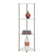 Convenience Concepts Designs2Go 4 Tier Corner Shelf, White