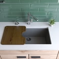 thumbnail image 2 of Alfi Brand AB3020UM-T Titanium 30 in. Undermount Single Bowl Granite Composite Kitchen Sink, 2 of 9