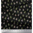 thumbnail image 2 of Soimoi Black Cotton Duck Fabric Fruits Fabric Prints By Yard 42 Inch Wide, 2 of 3