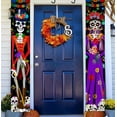 thumbnail image 2 of Day of The Dead Decorations Decor Mexican Fiesta Sugar Skull Flowers Deocrations Hanging Wall Door Banner for Indoor Outdoor, 2 of 7