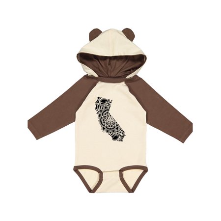 

Inktastic California Silhouette Mandala Gift Baby Boy or Baby Girl Long Sleeve Bodysuit