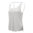 thumbnail image 2 of LiuXxxx Women's Casual Fashion Solid Backless Workout Yoga Tank Top Activewear White L, 2 of 7