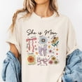 thumbnail image 2 of She is Mom Coquette T-Shirt, Christian Mama Tshirt, Boho Floral Mama Shirt, Mother’s Day Gift Shirt, Wildflower Mama Bible Verses, Gifts for Mother, 2 of 7