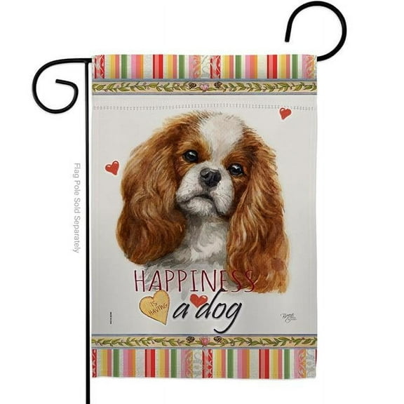 Breeze Decor G160134-BO 13 x 18.5 in. Dog Comforter Spaniel Happiness Double-Sided Decorative Vertical Garden Flag