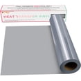 thumbnail image 1 of Rollos de vinilo de transferencia de calor HTVRONT plateados de 30 cm x 4,5 m, 1 of 6