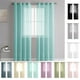 thumbnail image 1 of Cortinas semitranslúcidas de 98" de largo, paneles de cortina de lino para ojos, dormitorio y salón - Filtrado de luz, 39"Ancho x 98" de Alto, Blanco/Gris/Azul/Verde/Beige/Azul marino, 1 of 8