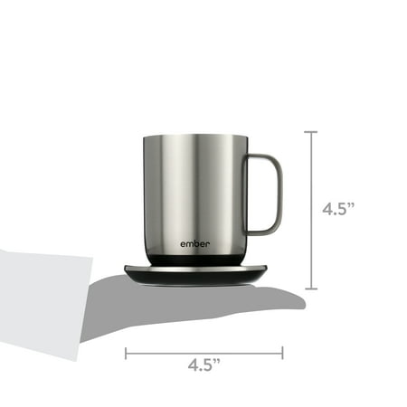 Ember - Temperature Control Smart Mug² - 10 oz - Stainless Steel