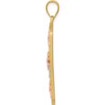 thumbnail image 3 of 14K Two-Tone With White Rhodium Framed Daisy Pendant (39 X 16) Made In United States k1807, 3 of 6