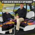 thumbnail image 2 of Yuyamidu Arizona Sunset Golf Cart Seat Cover with Pockets Cactus Golf Cart Seat Blanket 2 Passenger Club Car Travel Sports Golf Cart Accessory Protection, 2 of 7