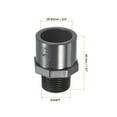 thumbnail image 2 of Uxcell Pipe Fitting 1/2NPT Male Thread 1/2" Socket Straight Connector, Gray 4 Pack, 3/4"x3/4NPT 6, 2 of 5