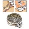 thumbnail image 3 of 2 rollos de cinta de diamantes de imitación de cristal brillante para manualidades de bricolaje, decoración de bodas y fiestas. blanco, 3 of 9
