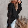 thumbnail image 1 of Suéter tipo blusa, suéter de crochet para mujer, suéter de cuello redondo, suéter de verano, jersey de punto de alto rendimiento, 1 of 5