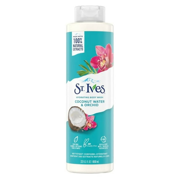 St Ives Body Wash Coconut Water And Orchid 22oz (Pack of 3)