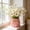Pink, variant on Rope Wrapped Plastic Vase 4x3.4x3.4 Inch, Jute Decor Flower Pot Faux , Modern Centerpiece for Living Room Office Table Decor