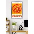 thumbnail image 2 of Marvel Fantastic Four: First Steps (2025) - Johnny Storm Is The Human Torch Wall Poster, 22.375" x 34" Framed, 2 of 5