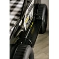 thumbnail image 5 of Modern Novelty Twin Bed: Speed Jeep Design, High Gloss Black Finish, LED Headlights, MDF & Metal Structure, Slat Kit Included, Bedroom Furniture 82"L x 52"W, 5 of 8