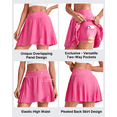 thumbnail image 2 of G4Free Wrapped Front Pleated Tennis Skirts for Women High Waisted A Line Golf Skorts Soft Athletic Inner Shorts with Pockets, 2 of 7