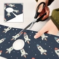thumbnail image 6 of Yayeee Faucet Mat for Kitchen Sink 30" Diatomite Long Splash Guard Pad, Rocket Pattern, 6 of 7