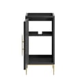 thumbnail image 6 of Modway Awaken 18" Solid Wood and MDF Bathroom Vanity Cabinet in Black, 6 of 9