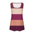 thumbnail image 4 of Lmnyox Summer Striped Tank Tops for Women Trendy Sleeveless Round Neck Shirts Casual Fashion Tops, 4 of 5