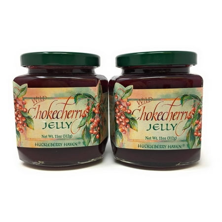 Huckleberry Haven Wild Chokecherry Jelly Jam 11 oz. 2 Pack