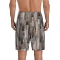 thumbnail image 4 of Lsque Wooden Texture Mens Sleep Pajama Shorts,Short Pajama Pants, Cotton Ultra-Soft Knit-3X-Large, 4 of 9