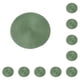 thumbnail image 2 of Manteles Individuales Naiovety Redondos Verde 10Conjunto, 2 of 6