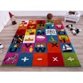 thumbnail image 2 of Ladole Rugs Alphabets Theme Adorable Soft Comfortable Area Rug Carpet in Multicolor, 5x7 (5'3" x 7'4", 160cm x 225cm), 2 of 6