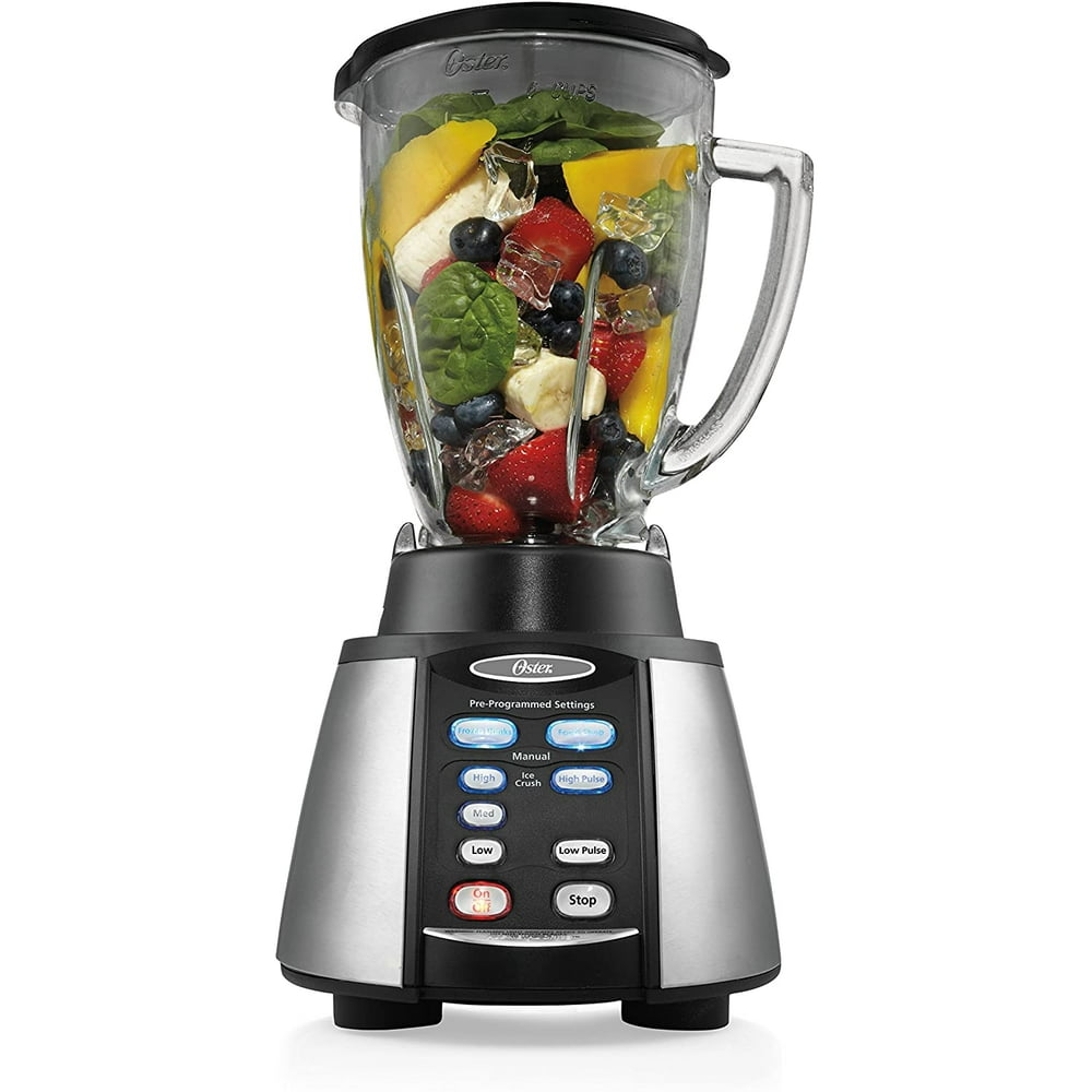 Oster Reverse Crush Counterforms Blender, with 6Cup Glass Jar, 7Speed