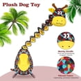 thumbnail image 3 of Elastic giraffe dog toy, durable squeaking wrinkled long neck chew toy, indestructible interactive drawstring toy suitable for large dogs, 3 of 6