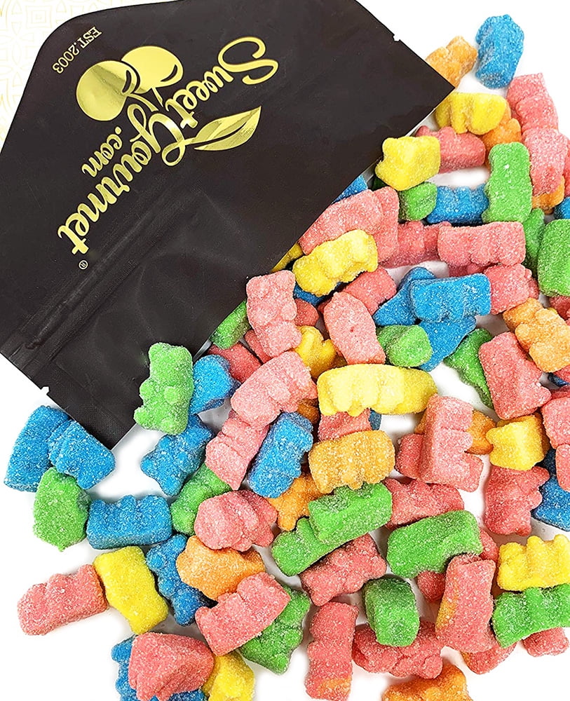 SweetGourmet Neon Gummy Bears Bright Sour Bulk Candy Halal 2