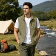 thumbnail image 3 of Yungyresw Outdoor Vest Regular Fit Quick Dry Vest Solid Color Fishing Vest Lightweight for Outdoor Fishing, 3 of 9