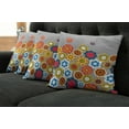 thumbnail image 2 of Ambesonne Floral Throw Pillow Cover 4 Pack, Modern Colorful Summer, 16", Multicolor, 2 of 6