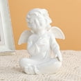 thumbnail image 4 of Gymnture christmas Ceramic Angel Statue Cupid Figurine Home Decoration Gift White, 4 of 10