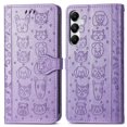 thumbnail image 1 of Funda Cartera FOXDOCK para Samsung Galaxy A55 5G , Flip PU con Relieve de Gatos y Perros, Tarjetero y Soporte, 1 of 6