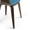 thumbnail image 3 of Simpli Home Lowell Bentwood Dining Chair in Blue Linen Look Fabric, 3 of 9