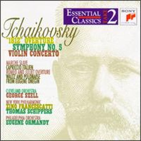 Tchaikovsky: 1812 Overture; Symphony No. 5; Violin Concerto (CD) by New York Philharmonic, Valley Forge Military Academy Band, Zino Francescatti (violin)