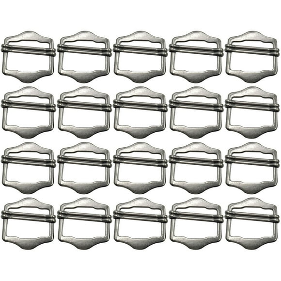 50 piezas Correa de hebilla ajustable Hebilla Cinturón ajustable Hebilla de metal Hebilla de metal Correa de hombro Hebilla
