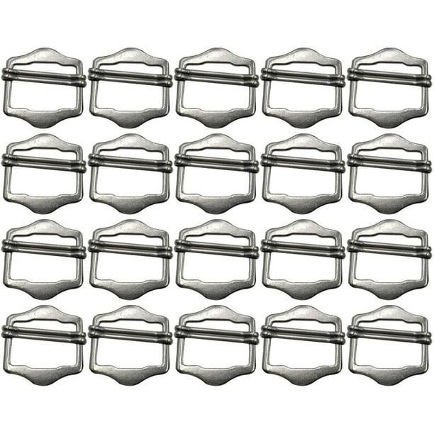 50 piezas Correa de hebilla ajustable Hebilla Cinturón ajustable Hebilla de metal Hebilla de metal Correa de hombro Hebilla